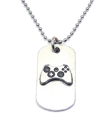 Gamer Catalog Dog Tag Necklace