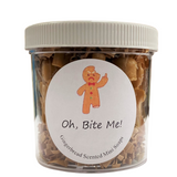 Oh Bite me Angry gingerbread boy Soap Jar Christmas 4 ounce stocking stuffers funny gift
