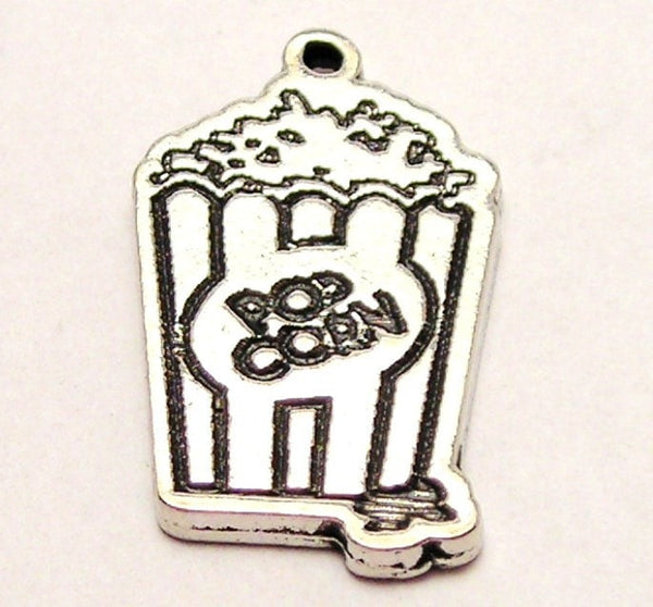 Popcorn Genuine American Pewter Charm