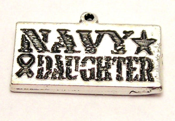 Navy Daughter Genuine American Pewter Charm