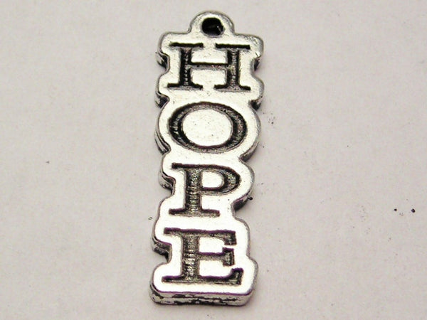 Hope Letters Going Down Genuine American Pewter Charm