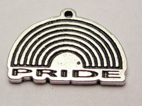 Pride Rainbow Genuine American Pewter Charm