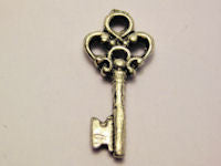Traditional Old Fashioned Key Genuine American Pewter Charm