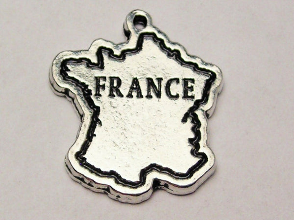 France Genuine American Pewter Charm