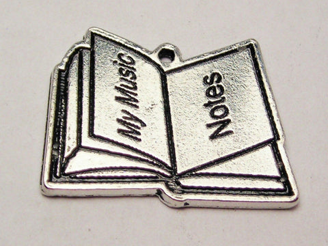 My Music Notes Book Genuine American Pewter Charm