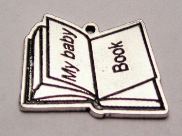 My Baby Book Genuine American Pewter Charm