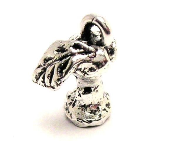 Apple Core Genuine American Pewter Charm