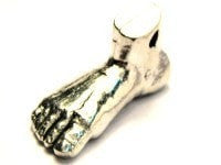 Human Foot Very Detailed Pendant Genuine American Pewter Charm