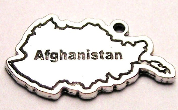 Afghanistan Genuine American Pewter Charm