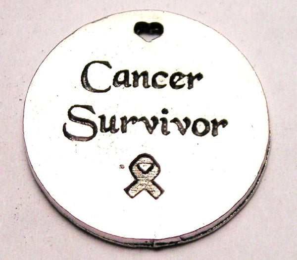 Cancer Survivor Genuine American Pewter Charm