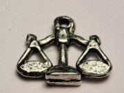 Scales Of Justice Genuine American Pewter Charm
