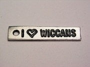 I Love Wiccans Genuine American Pewter Charm