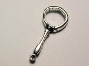 Magnifying Glass Genuine American Pewter Charm