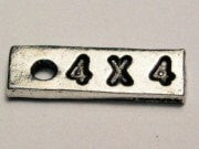 Four By Four 4X4 Genuine American Pewter Charm