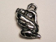 Hug Of Compassion Genuine American Pewter Charm