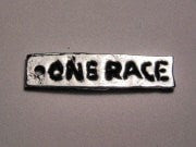 One Race Genuine American Pewter Charm