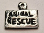 Animal Rescue Tab Genuine American Pewter Charm