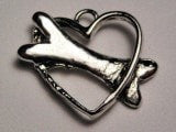 Dog Bones In Your Heart Genuine American Pewter Charm