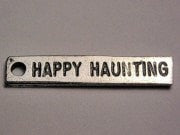 Happy Haunting Genuine American Pewter Charm