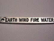 Earth Wind Fire Water Genuine American Pewter Charm