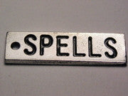 Spells Genuine American Pewter Charm