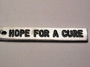 Hope For A Cure Genuine American Pewter Charm