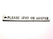 Please Spay Or Neuter Genuine American Pewter Charm