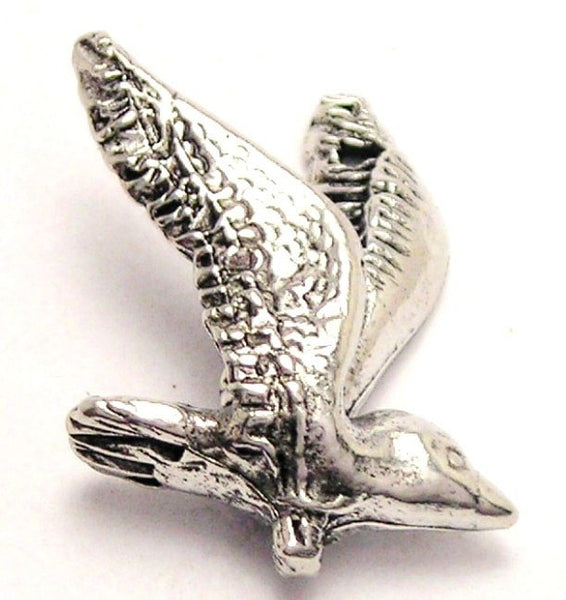 Flying Seagull Genuine American Pewter Charm