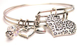 damask heart bracelet, damask heart bangles, heart bracelet, heart bangles, love bracelet