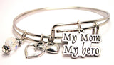 my mom my hero bracelet, my mom my hero bangles, mom bracelet, mother bracelet