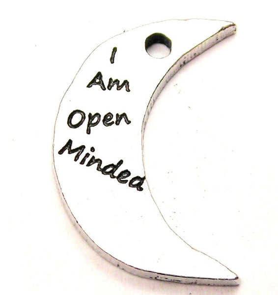 I Am Open Minded Genuine American Pewter Charm