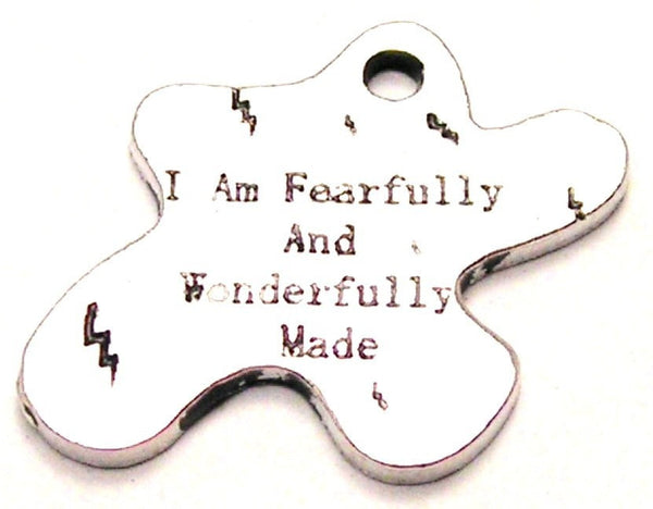 I Am Fearfully And Wonderfully Made Genuine American Pewter Charm