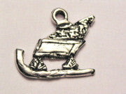 Sled With Christmas Tree Genuine American Pewter Charm