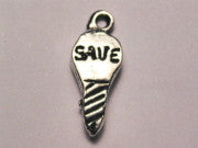 Save Energy Light Bulb Genuine American Pewter Charm