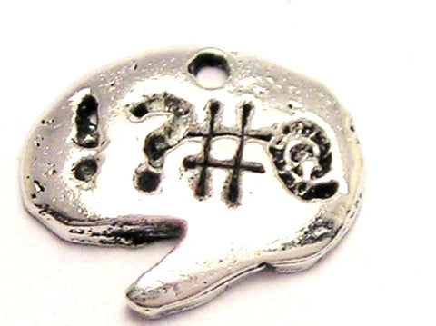 Swear Bubble Genuine American Pewter Charm