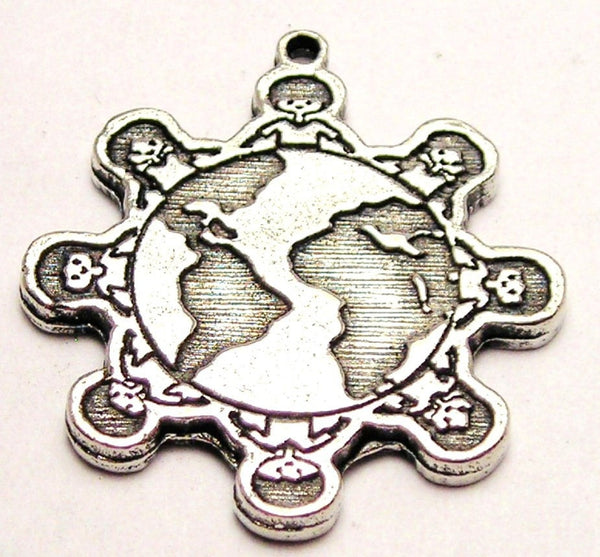 Children Around The World Genuine American Pewter Charm