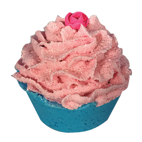 Madly In Love Rose Scented Hand Made Cupcake Bath Bomb