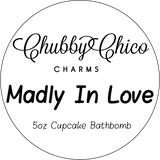 Madly In Love Rose Scented Hand Made Cupcake Bath Bomb
