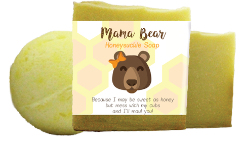 Mama Bear Honeysuckle Scented Bath Gift Set