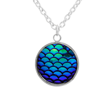 Mermaid Tail  Scales Charm Necklace