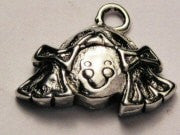 Girl With Pigtails Genuine American Pewter Charm