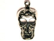 Skull With Six Six Six On Forehead Genuine American Pewter Charm