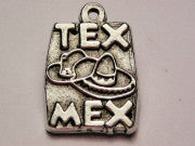 Tex Mex Genuine American Pewter Charm