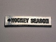 Hockey Season Genuine American Pewter Charm