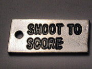 Shoot To Score Genuine American Pewter Charm