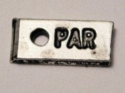 Par Genuine American Pewter Charm