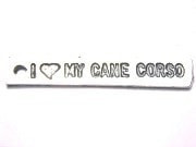 I Love My Cane Corso Genuine American Pewter Charm