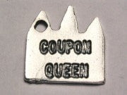 Coupon Queen Genuine American Pewter Charm