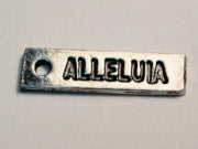 Religious Alleluia Genuine American Pewter Charm