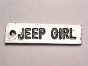 Jeep Girl Genuine American Pewter Charm